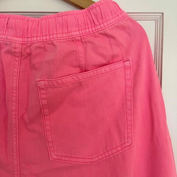 NWT GAP Mid Rise Easy Horseshoe Jeans Bright Pink Denim | Size Small - Picture 9 of 12